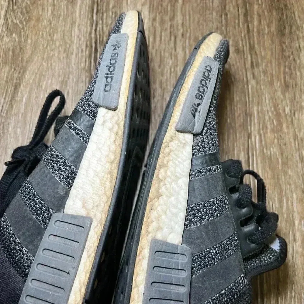 Mens Adidas NMD R1 Black Sneakers - 9